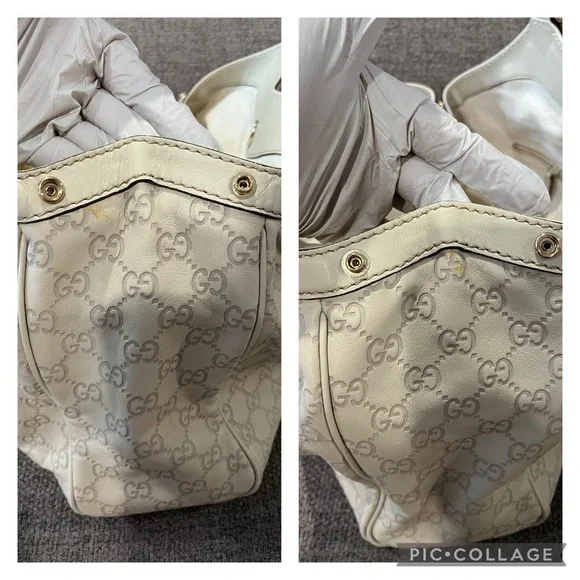 Authentic Gucci GG Guccissima Sukey Medium - Ivory - Picture 11 of 16